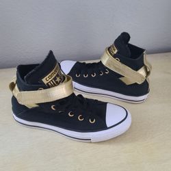 Converse Chuck Taylor All Star Brea High Black Gold Women's Size 7