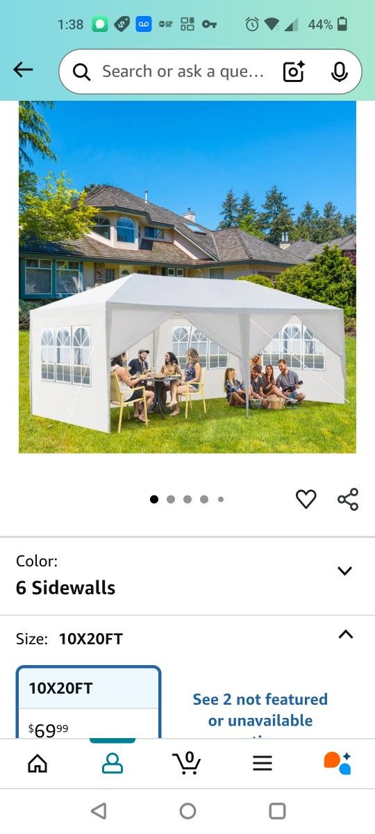 Canopy Tent with Side Walls