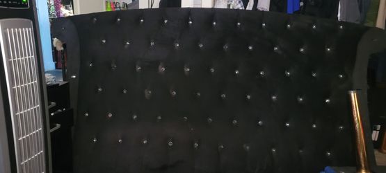 Velvet croc king bed frame only w hard ware