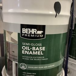 Black Interior/Exterior Oil Based Paint 