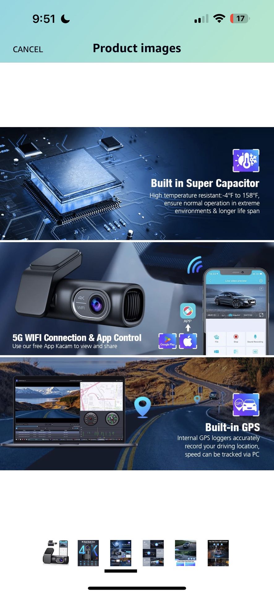 OMBAR Dash Cam Front and Rear 5G WiFi, Dash Cam 4K/2K/1080P+1080P, Dash  Camera for Cars with 3.18 LCD Screen, Dashcam Car Camera with WDR Night