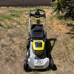 Ryobi 40V HP Brushless 21 in. Cordless Battery Walk Behind Self-Propelled Lawn Mower with (1) 6.0 Ah Batteries and Charger