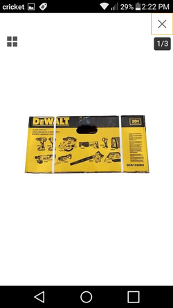 10 PC dewalt tool combo