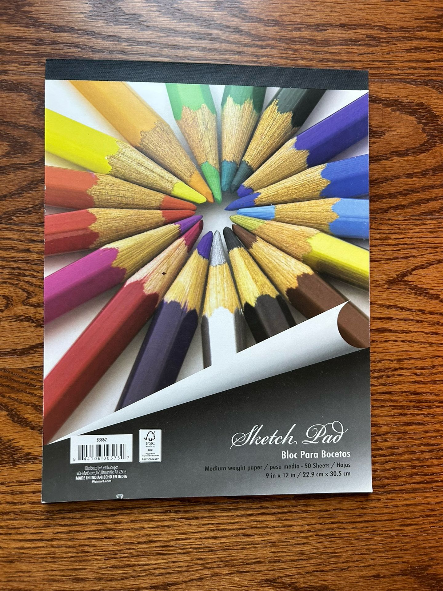 Sketchpad 9“ X 12“ 45/50 Sheets Medium Weight Paper