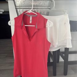 Worn Once -Golf Skirt & Tank Top
