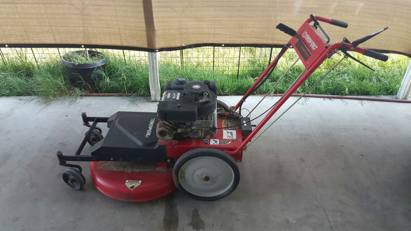 Troy bilt discount high wheel mower