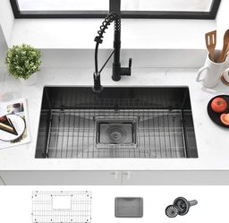 Kferfft 28-inch Undermount Workstation Kitchen Sink
