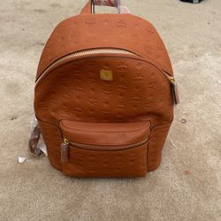 MCM Stark Visetos Small Side-Stud Backpack