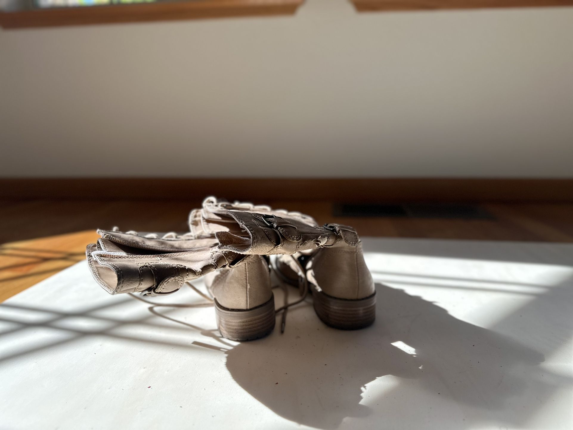 Tan Laced Boots- Women’s Size 5.5