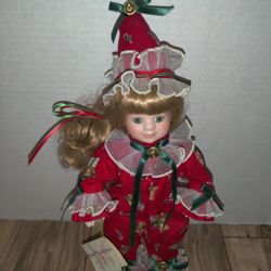 Victoria Ashlea by Goebel Beth Porcelain Clown Doll 12'in Tall