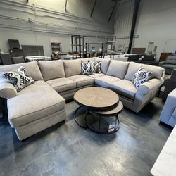 3pc Beige Sectional