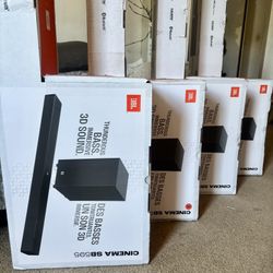 JBL Soundbar 3.1.2 Ch. Cinema SB595 Dolby Atmos Home Theater ~ 430 Watt Massive Bass w/ Wireless Subwoofer
