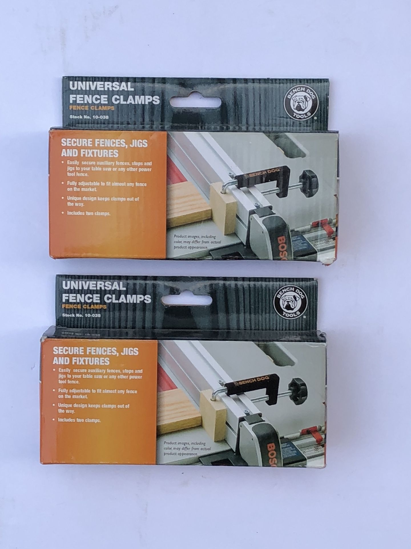 2 NEW Bench Dog Tools 10-038 Universal Fence Clamps