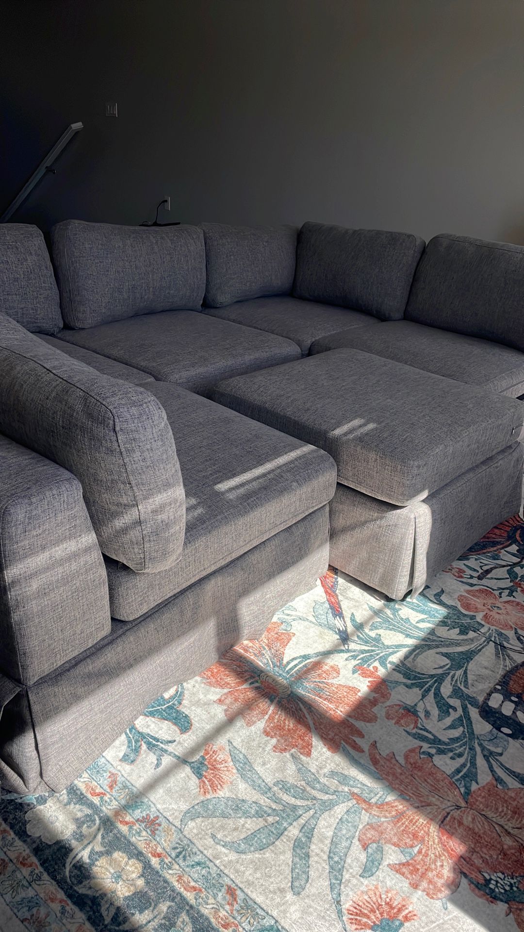 6 - Piece Upholstered Sectional Couch