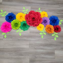 Mexican Fiesta Paper Flowers / Flores De Papel Mexicanas