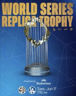 Dodgers World Series Replica Trophy