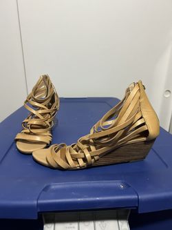 Tan Strappy Heels