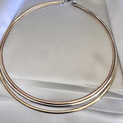 Silver And Gold Necklace