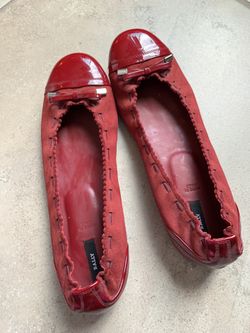 Brand new Bally red shoes flats