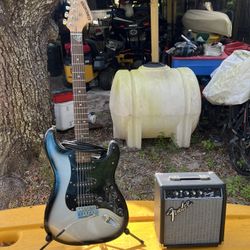 Electric guitar And Amp.