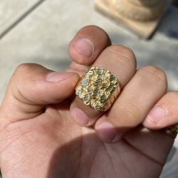 10K Nugget ring