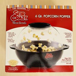 Stir Crazy 6 Qt Popcorn Popper