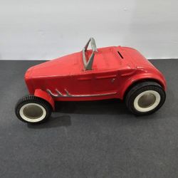 Vintage 1960s BUDDYL Red Hot Rod Roadster - Pressed Steel Car