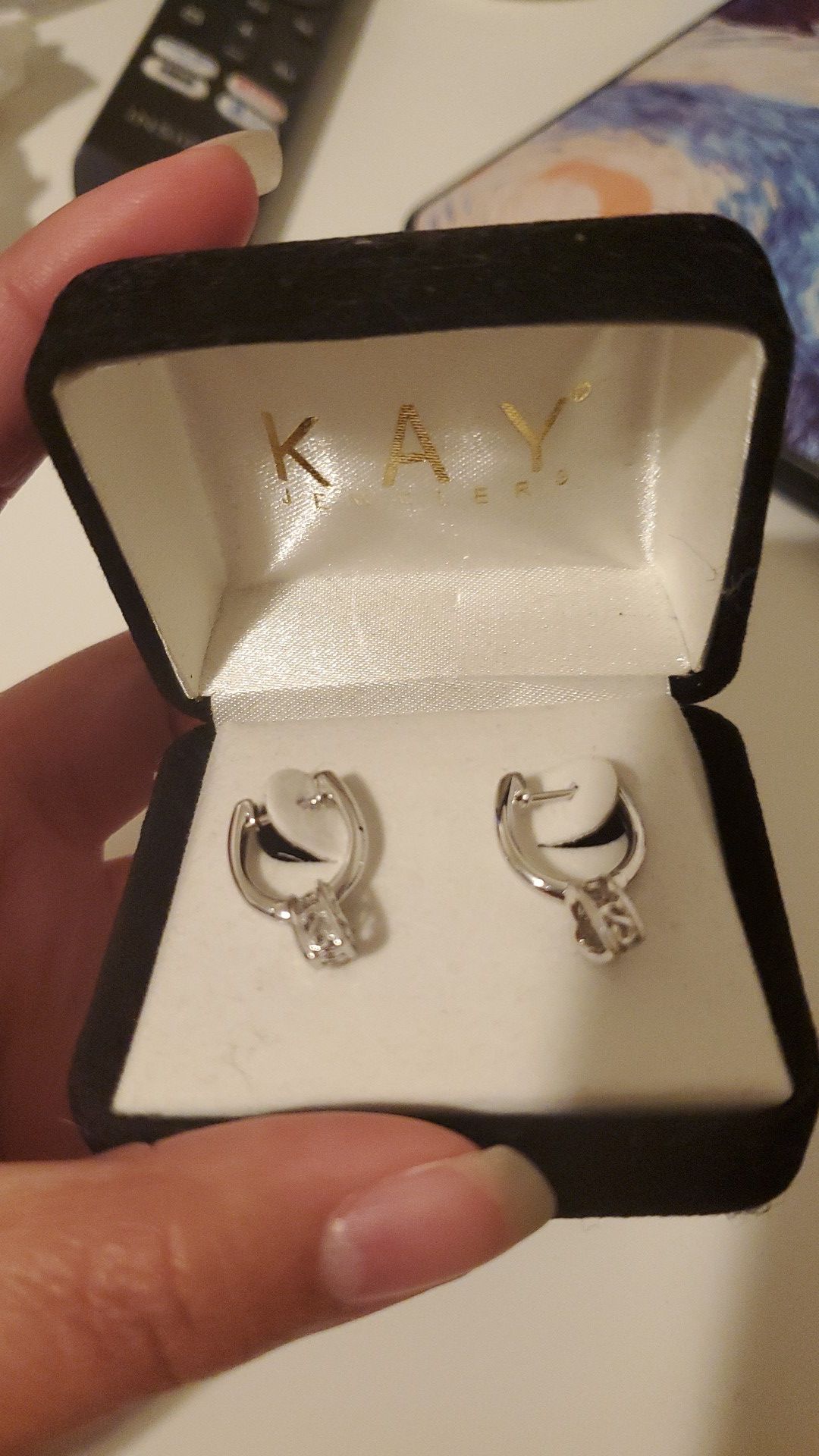 Kay Jewelers: Diamonds in rhythm heart Earring