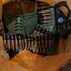 Army Mask, Chest Cover, Binoculars And More Costumes
