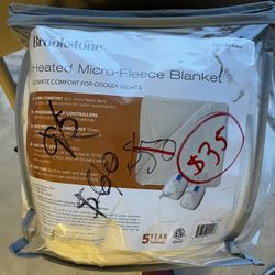 $35, Brooks tone Heated Fleece Blanket 