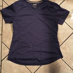 ScrubStar Ultimate Navy Blue Scrubs Top Size M