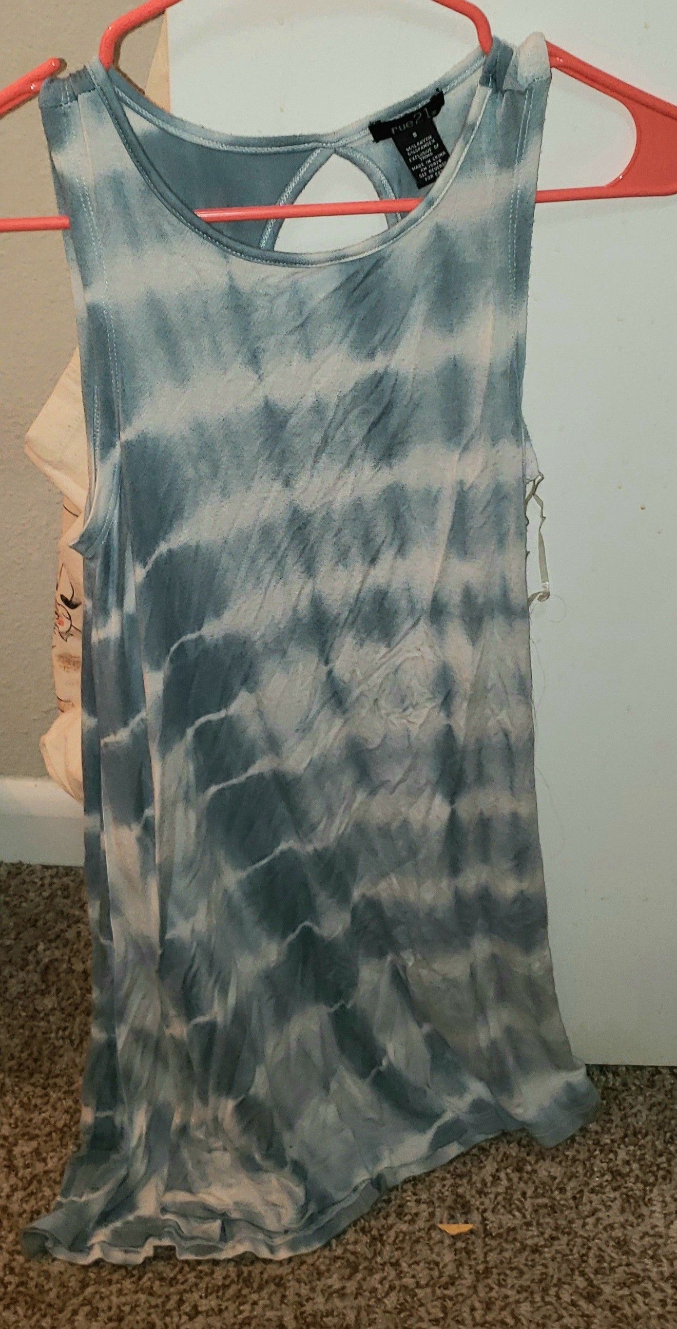Tie dye tank dress