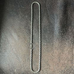 Italian 925 Silver 4mm 20 inch Gold Vermeil Rope Chain 