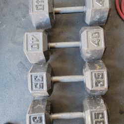 Dumbells 35lbs & 40ibs