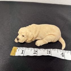 4” Golden Labrador Retriever Puppy resting figurine
