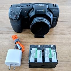 Blackmagic Pocket Cinema Camera 4k + EF Speed Booster