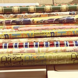 Christmas And Birthday Wrapping Paper