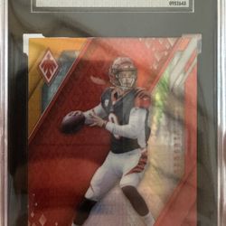 JOE BURROW FIRE BURST SGC 9 2nd Year 