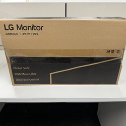 LG Monitor 20” HD Flicker safe, Wall Mountable, On Screen Control 