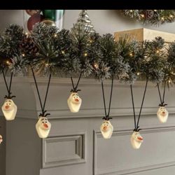 Disney Frozen OLAF Singing Illuminated 8 Ct Musical 8 Ft. String Light Set Gemmy