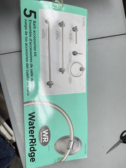 WaterRidge 5-Piece Bath Accessories Kit – Brushed Nickel