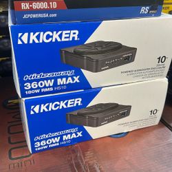 Kicker Hideaway, 10 Inch Subwoofer And Amp In