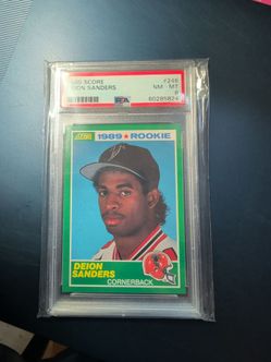 1989 score deion sanders PSA 8