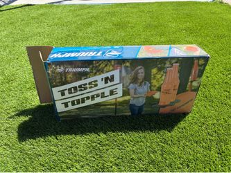 Toss and Topple Frisbee Game