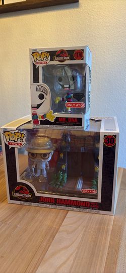 Funko Pop! Jurassic Park - Mr. DNA (1170) and John Hammond (30)