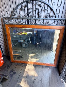 Beautiful, wrought iron, mirror