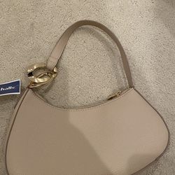 Nude shoulder bag