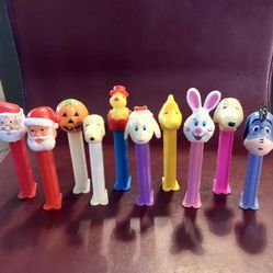 10 Vintage Pez Candy Dispensers Collection Made in Slovenia & Hungary