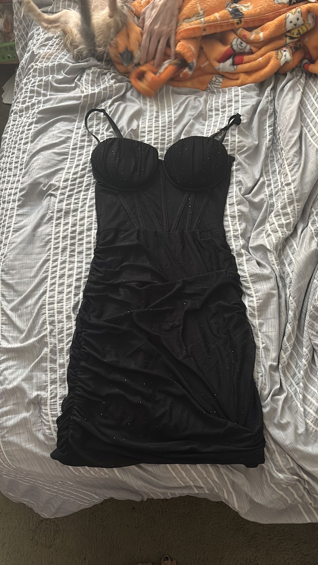 Windsor Black corset homecoming dress
