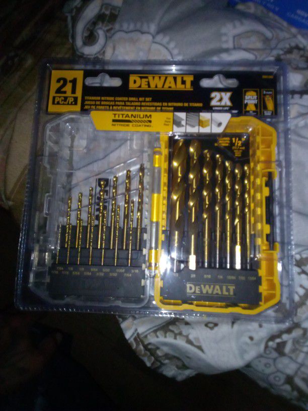 DeWalt 21pc Drill Bits 